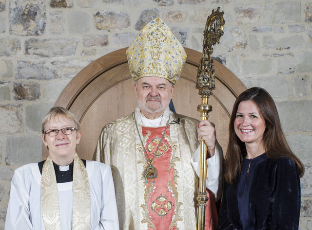 Confirmation of Lucy Wheeler by Bishop Richard Chartres accompanied by Canon Alison Joyce