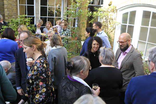 Refreshments in the Rector's garden after the Inspire celebration