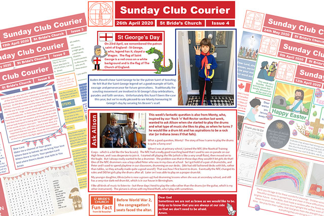 Sunday Club Courier: weekly bulletin