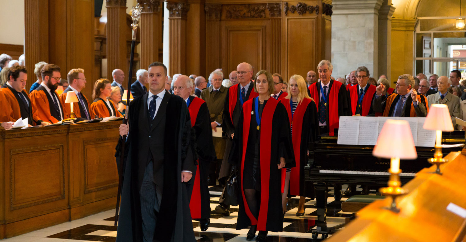 Stationers' Company in procession