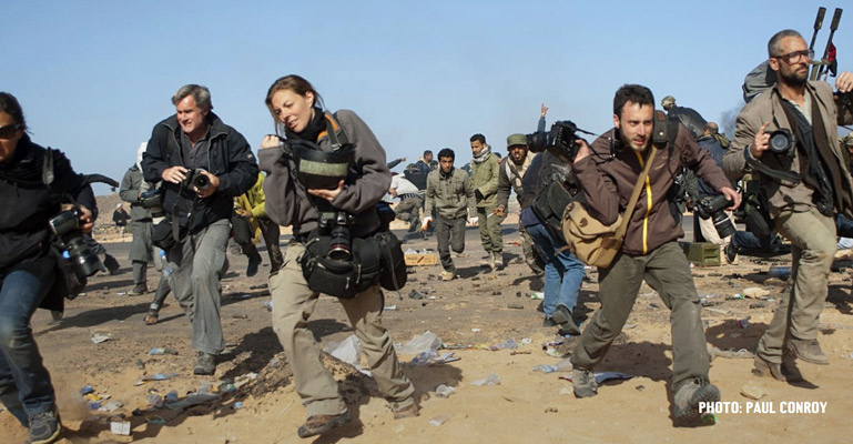 Photojournalists running from trouble in Syria - Paul Conroy