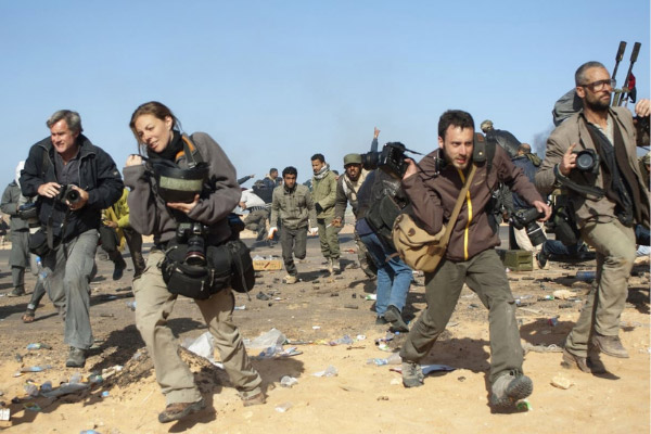 photojournalists, journalists and others running from danger in Syria