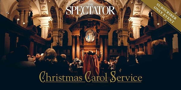 spectator carol service at St Bride's Church