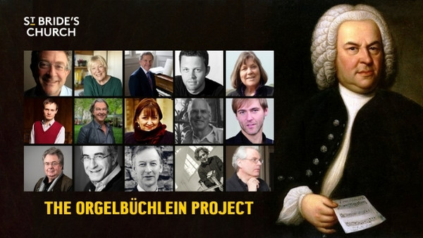 composite of the 15 contemporary composers in the Orgelbuchlein concert at St Bride's