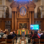 Carol Cooper speaking in St Bride's - Tom Olsen Lecture